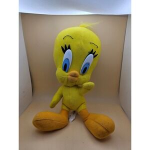 Classic Tweety Bird Plush Toy Looney Tunes Yellow Stuffed Animal 1997